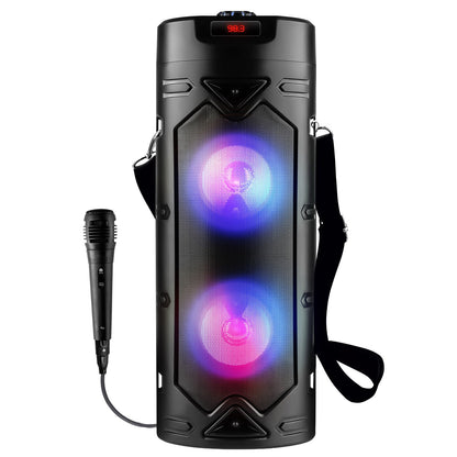 Wireless Bluetooth Speaker | 40W Sound, Karaoke Mic, RGB Lights & TWS Yoroto J-14