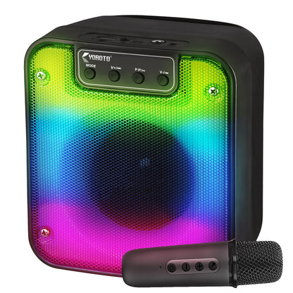 Wireless Bluetooth Speaker | 25W Sound, 4 Hours Playback, Karaoke Mic & TWS Yoroto J-17