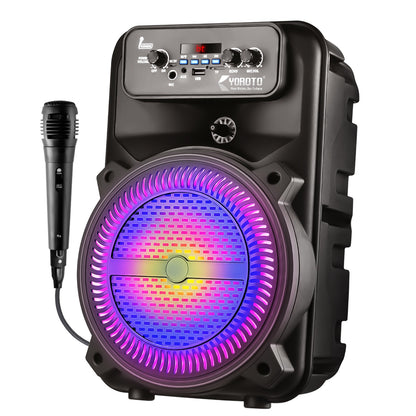 Wireless Bluetooth Speaker | 40W Sound, 4 Hours Playback, Karaoke Mic & TWS Yoroto J-28
