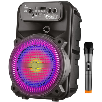 Wireless Bluetooth Speaker | 40W Sound, 4 Hours Playback, Karaoke Mic & TWS Yoroto J-29