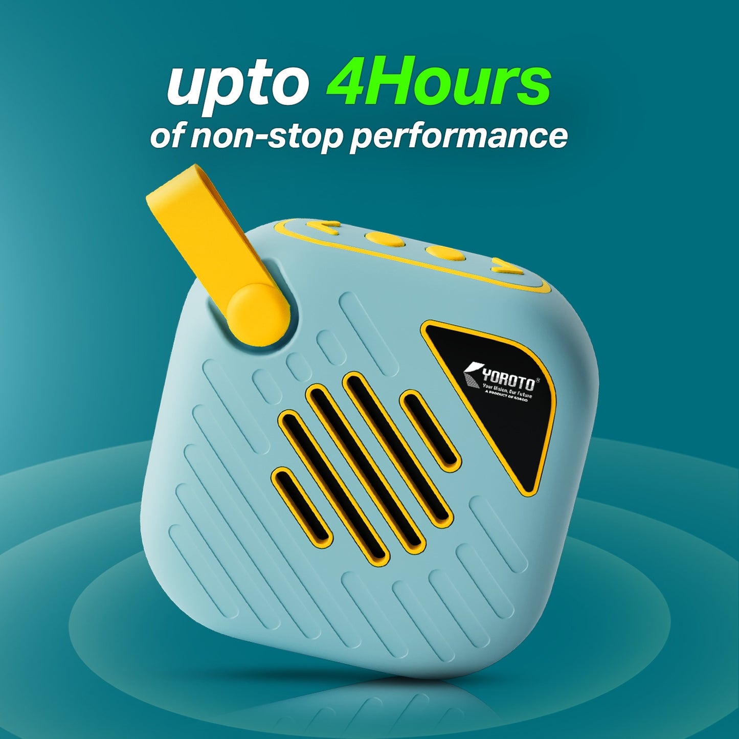 Wireless Bluetooth Speaker | 6W Sound with 4 Hours Playback & TWS Yoroto YO-392