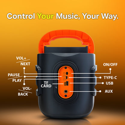 Wireless Bluetooth Speaker | 25W Powerful Sound with 4 Hours Playback & TWS Yoroto YO-J-12