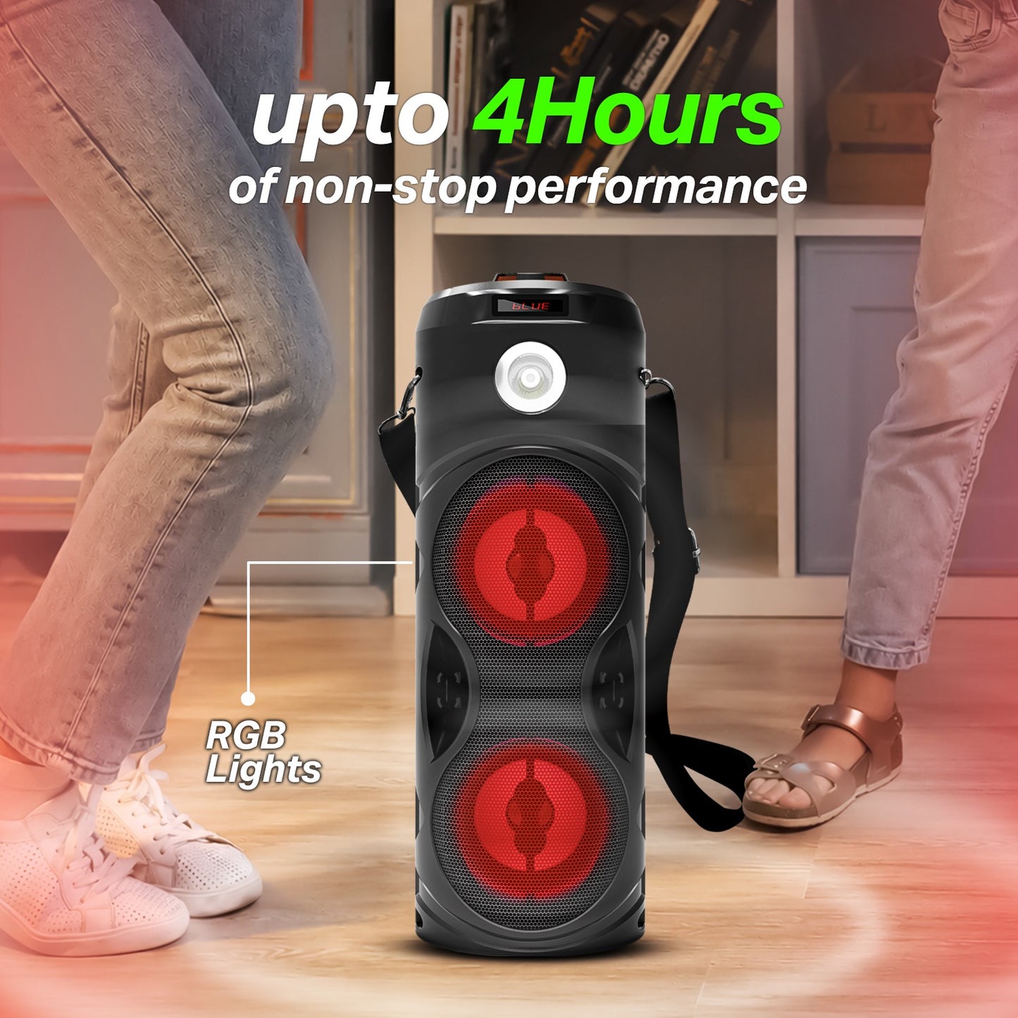 Wireless Bluetooth Speaker | 30W Sound, Karaoke Mic, RGB Light & TWS Yoroto YO-J-1