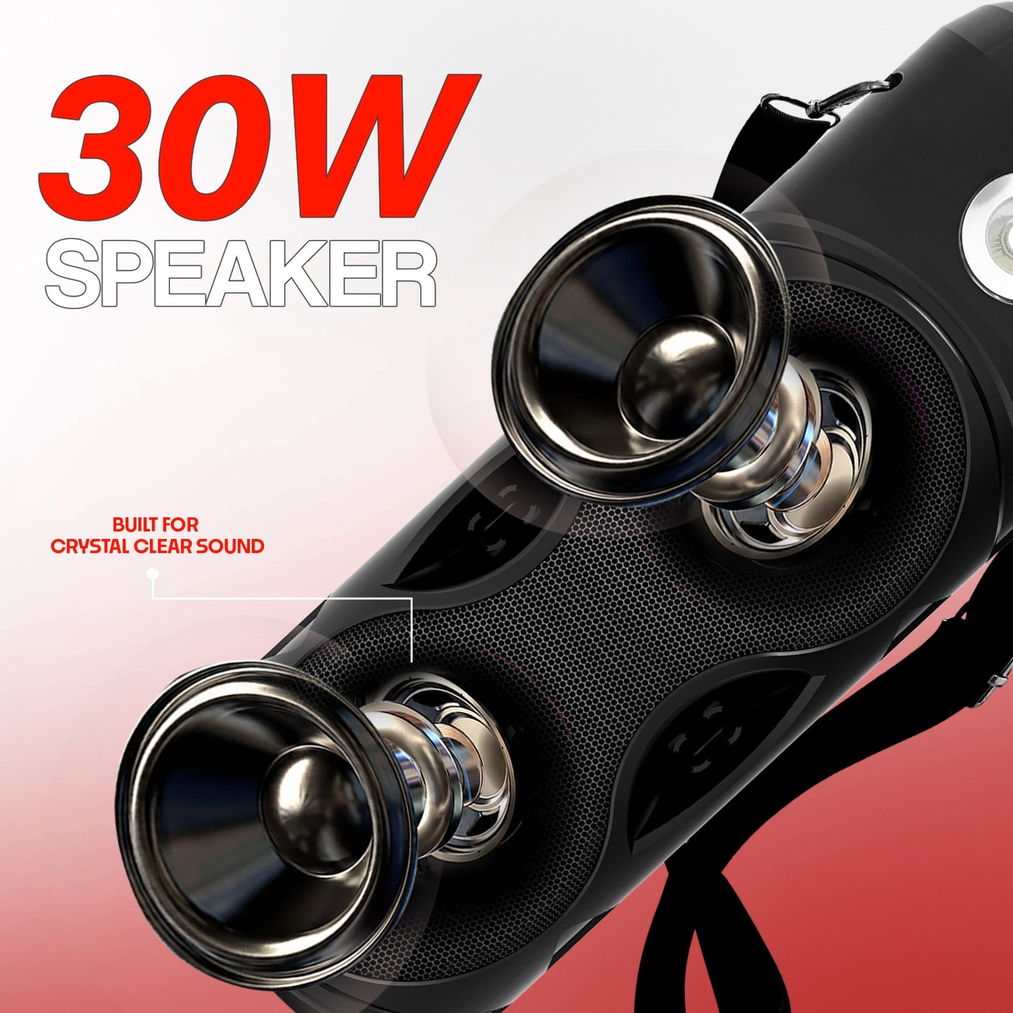 Wireless Bluetooth Speaker | 30W Sound, Karaoke Mic, RGB Light & TWS Yoroto YO-J-1
