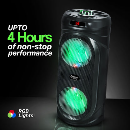 Wireless Bluetooth Speaker | 40W Sound, Karaoke Mic, RGB Light & TWS Yoroto YO-J-5