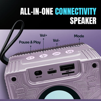 Wireless Bluetooth Speaker | 10W Sound, 4 Hours Playback, TWS & All-in-One Connectivity Yoroto YO-376