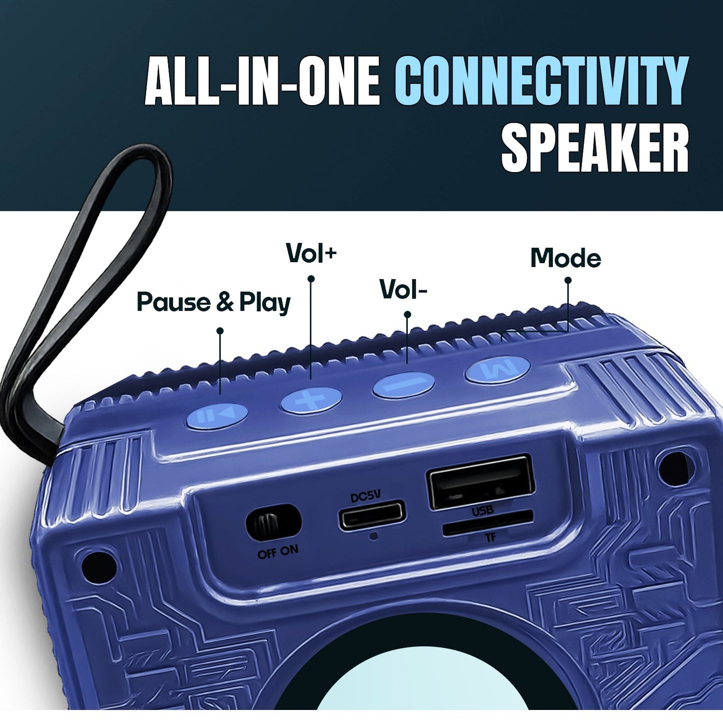 Wireless Bluetooth Speaker | 10W Sound, 4 Hours Playback, TWS & All-in-One Connectivity Yoroto YO-376