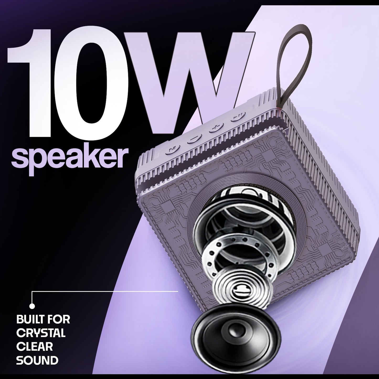Wireless Bluetooth Speaker | 10W Sound, 4 Hours Playback, TWS & All-in-One Connectivity Yoroto YO-376