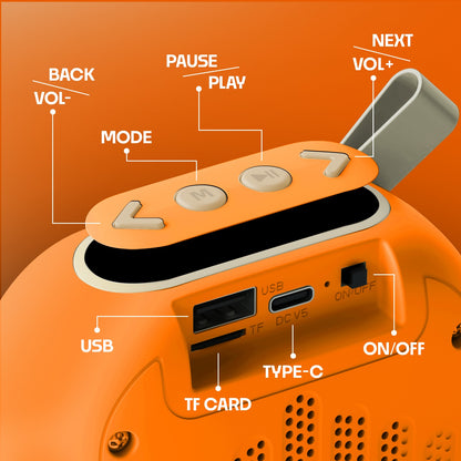 Wireless Bluetooth Speaker | 6W Sound with 4 Hours Playback & TWS Yoroto YO-392