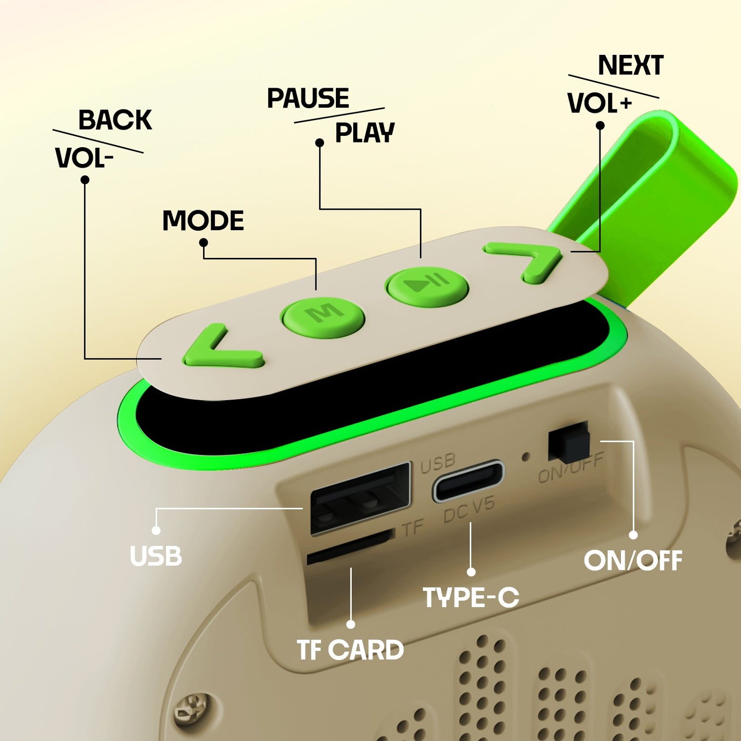 Wireless Bluetooth Speaker | 6W Sound with 4 Hours Playback & TWS Yoroto YO-392