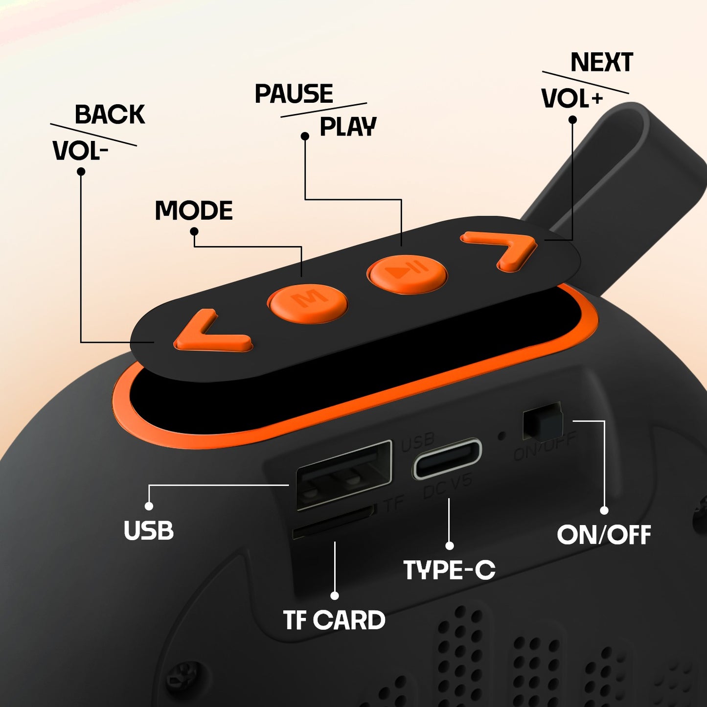 Wireless Bluetooth Speaker | 6W Sound with 4 Hours Playback & TWS Yoroto YO-392