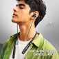 Wireless Neckband Earphones | 100 Hours Playtime, Bluetooth 5.4 & Type-C | Soroo SR-IBAND49 – Black/Green