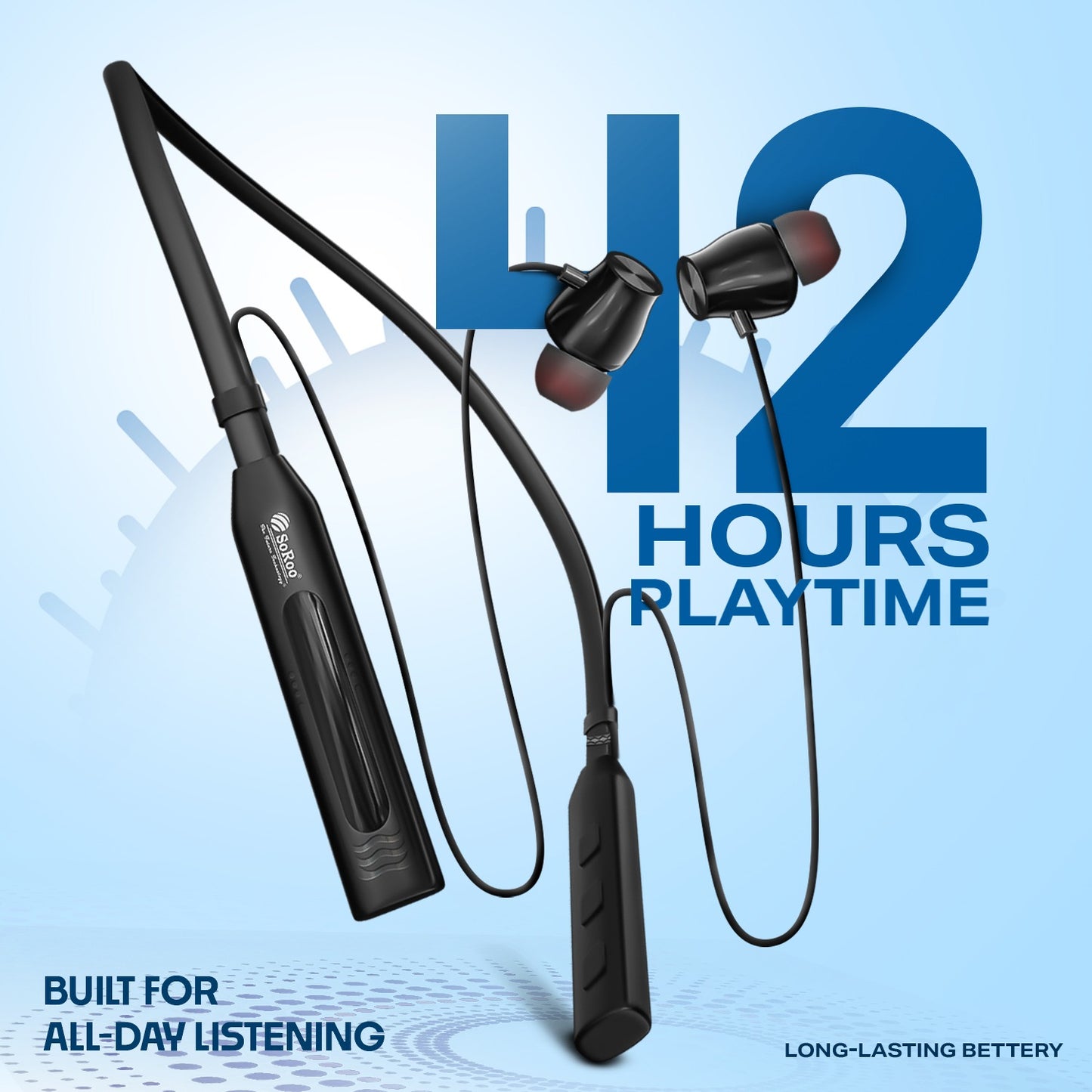 Bluetooth Neckband Earphones Deep Bass ENC Calling Type-C Fast Charging i Neck 91