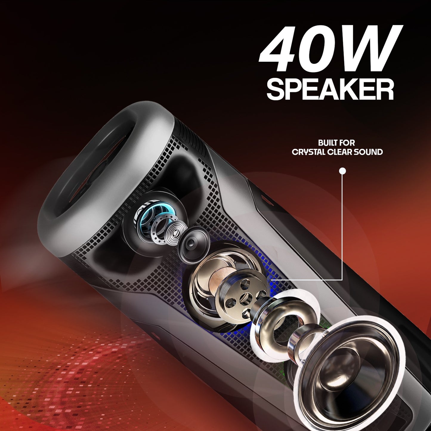 Wireless Party Speaker 60W – RGB Lights & Karaoke Mic YOROTO YO-J30